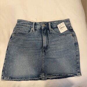 Good American Blue Denim Skirt